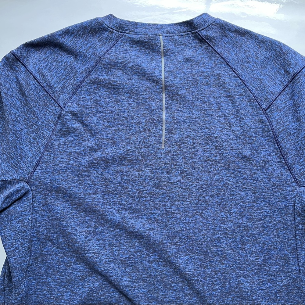 Lululemon Surge Warm Long Sleeve / Medium / Heathered Moroccan Blue Mens Run - Picture 8 of 10